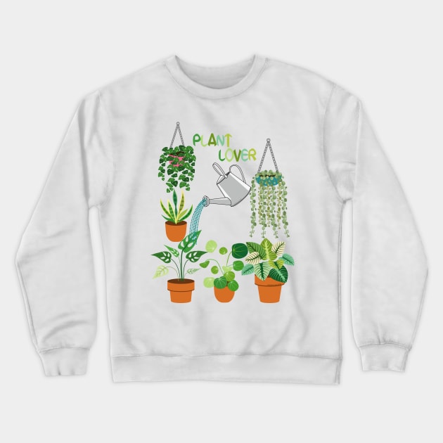 Plant Lover Crewneck Sweatshirt by Designoholic